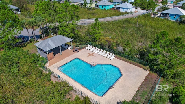 view of pool with a patio area