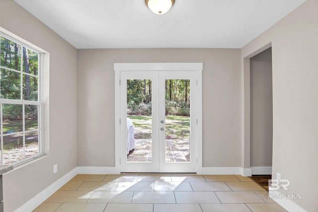 106 Gordon Cir, Daphne, AL 36526 - entryway with french doors and light tile patterned floors
