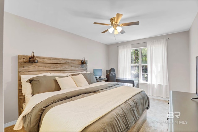 106 Gordon Cir, Daphne, AL 36526 - bedroom with light carpet and ceiling fan