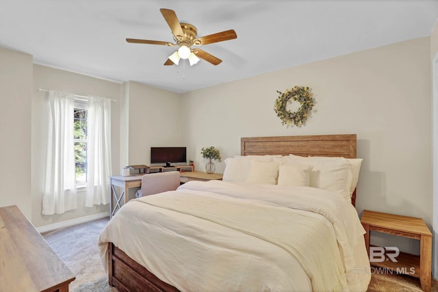 106 Gordon Cir, Daphne, AL 36526 - bedroom with carpet flooring and a ceiling fan