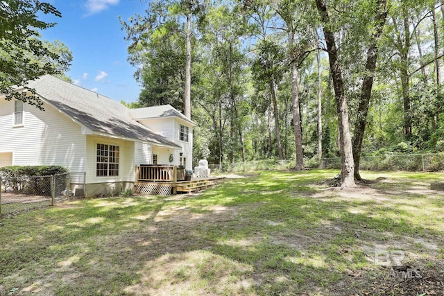 106 Gordon Cir, Daphne, AL 36526 - fenced backyard with a deck