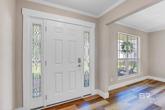 106 Gordon Cir, Daphne, AL 36526 - foyer with wood finished floors and ornamental molding