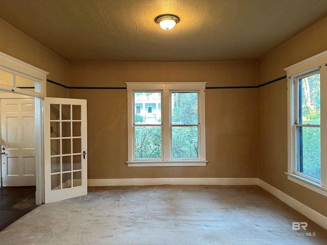 empty room featuring carpet floors