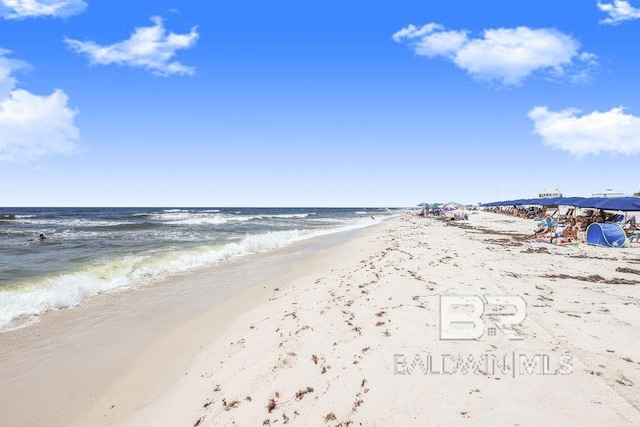 water view with a beach view