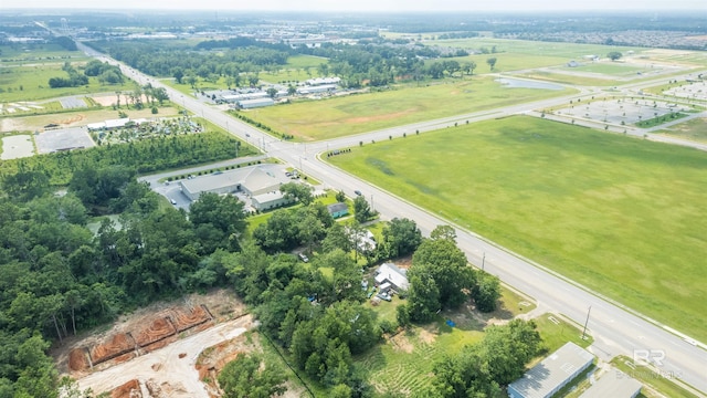 aerial view with a rural view