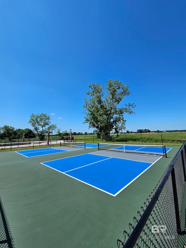 view of tennis court