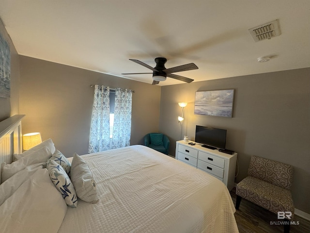 1117 W Lagoon Ave Unit 9, Gulf Shores, AL 36542 - bedroom featuring wood finished floors and a ceiling fan