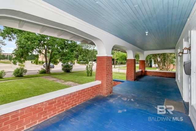 101 S Carlen St, Mobile, AL 36606 - covered porch featuring a yard