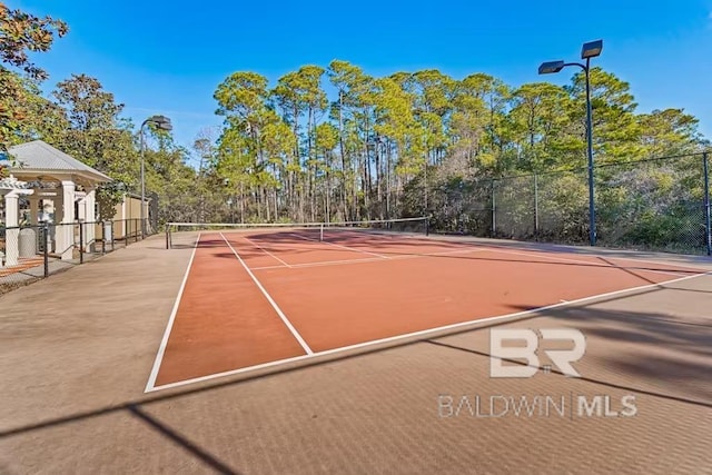 view of sport court