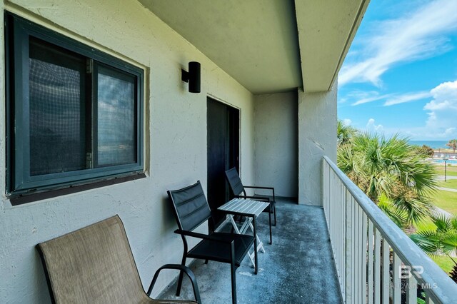 view of balcony