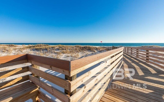 water view with a beach view