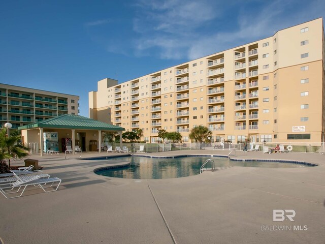 view of pool