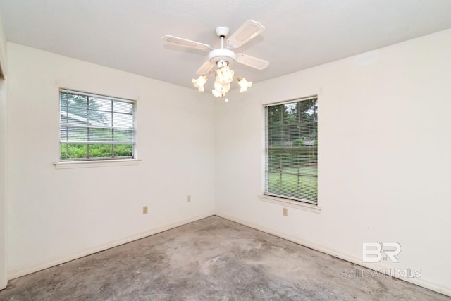 3909 Blue Gill Cir, Mobile, AL 36619 - unfurnished room featuring concrete floors and ceiling fan