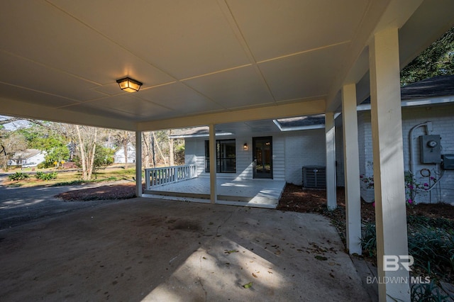 view of patio with cooling unit