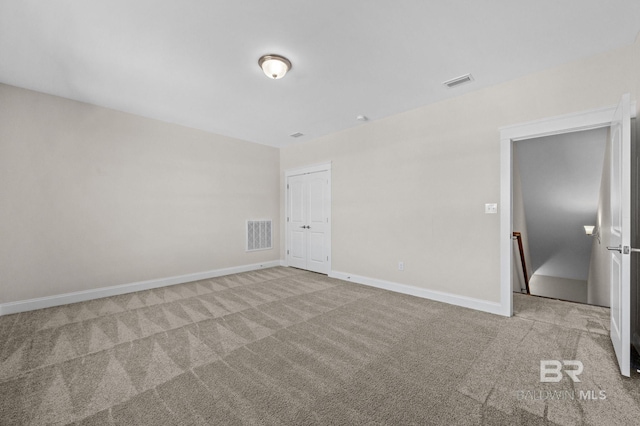 view of carpeted empty room