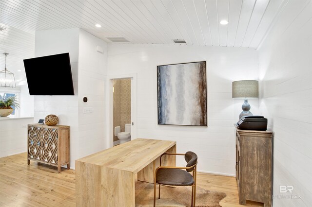 210 S Mobile St Unit 16, Fairhope, AL 36532 - office featuring light wood finished floors and recessed lighting