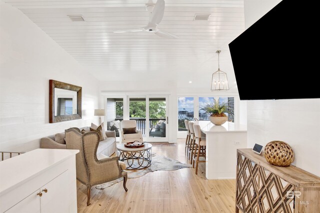 210 S Mobile St Unit 16, Fairhope, AL 36532 - living room featuring light wood finished floors and ceiling fan
