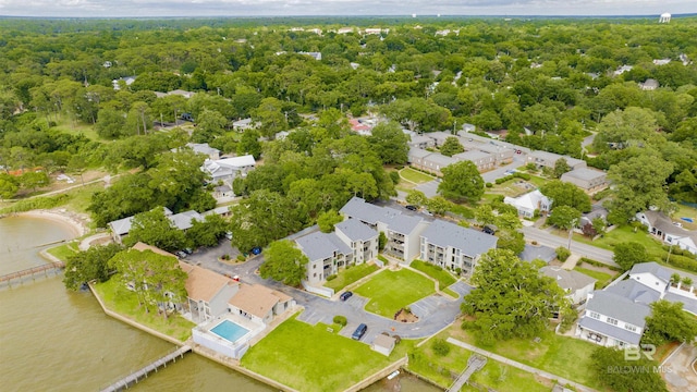 210 S Mobile St Unit 16, Fairhope, AL 36532 - aerial perspective of suburban area featuring a large body of water