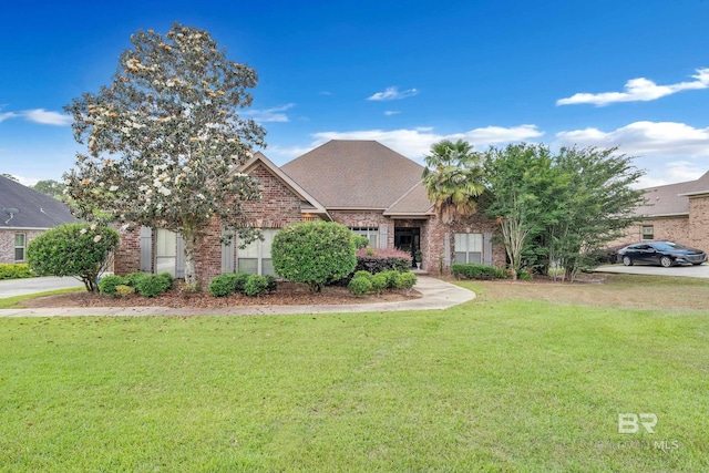 24085 Trowbridge Ct, Daphne, AL 36256 - view of front of property featuring a front lawn, brick siding, and roof with shingles