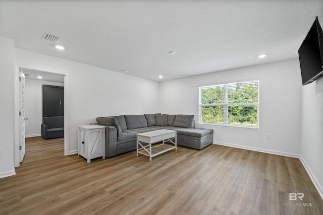 1149 Hayward Loop, Foley, AL 36535 - living room with light wood-style flooring, baseboards, and recessed lighting