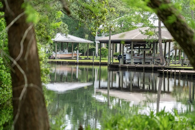 5039 W Cole Dr, Mobile, AL 36619 - view of dock with a water view