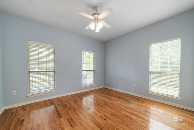 5039 W Cole Dr, Mobile, AL 36619 - unfurnished room featuring baseboards, ceiling fan, and wood finished floors