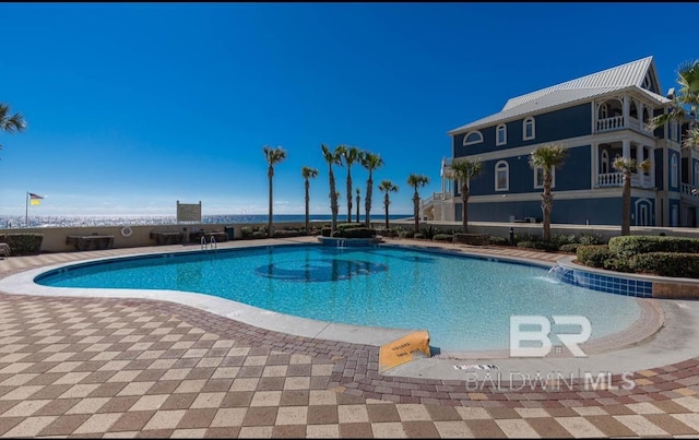 view of pool
