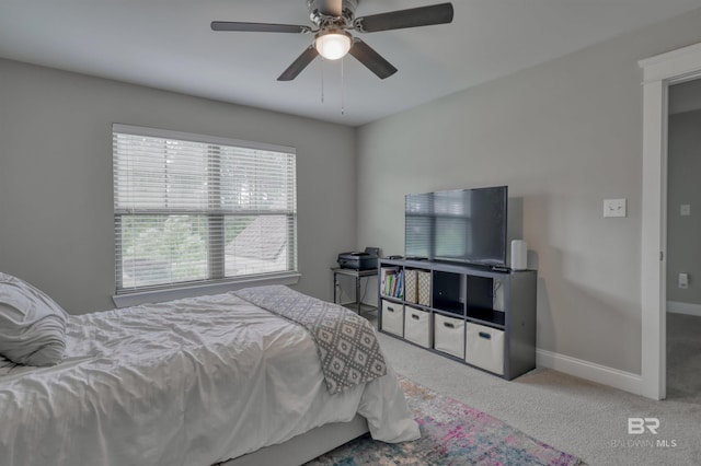 12708 Ibis Blvd, Spanish Fort, AL 36527 - bedroom with carpet floors, baseboards, and ceiling fan