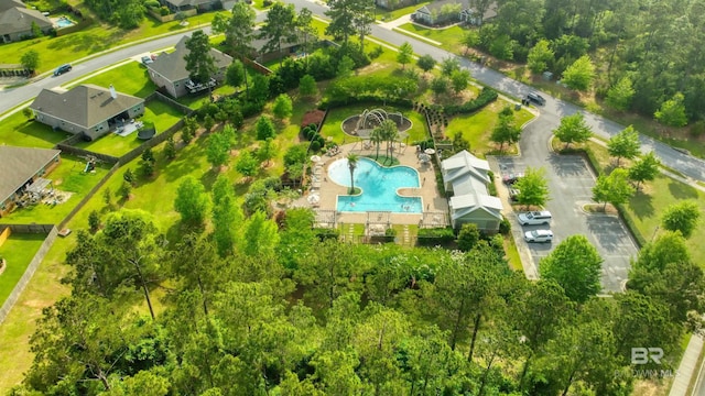 12708 Ibis Blvd, Spanish Fort, AL 36527 - aerial view of a pool area
