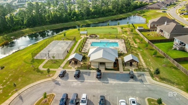 12708 Ibis Blvd, Spanish Fort, AL 36527 - bird's eye view of a nearby body of water and a pool area
