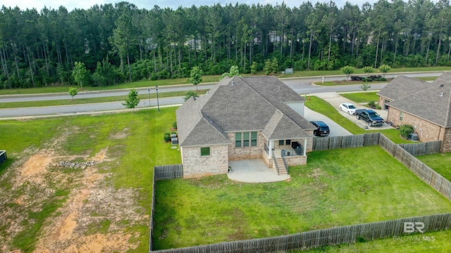 12708 Ibis Blvd, Spanish Fort, AL 36527 - aerial view of property and surrounding area featuring a forest