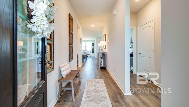 138 Preston Way, Gulf Shores, AL 36542 - corridor featuring wood finished floors, recessed lighting, and baseboards