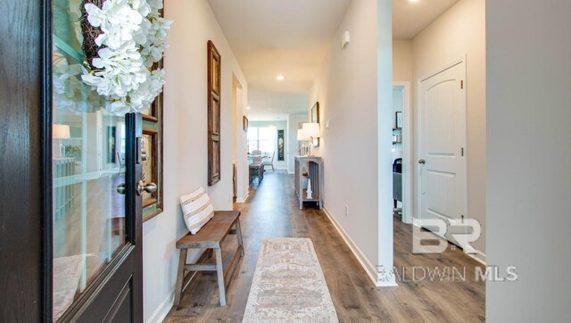 138 Preston Way, Gulf Shores, AL 36542 - hall featuring wood finished floors, recessed lighting, and baseboards