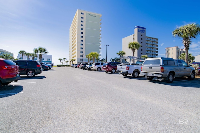 view of uncovered parking lot