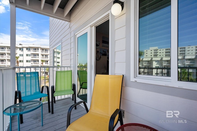 view of balcony