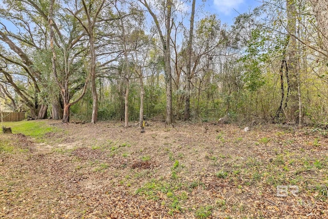 view of nature with a wooded view