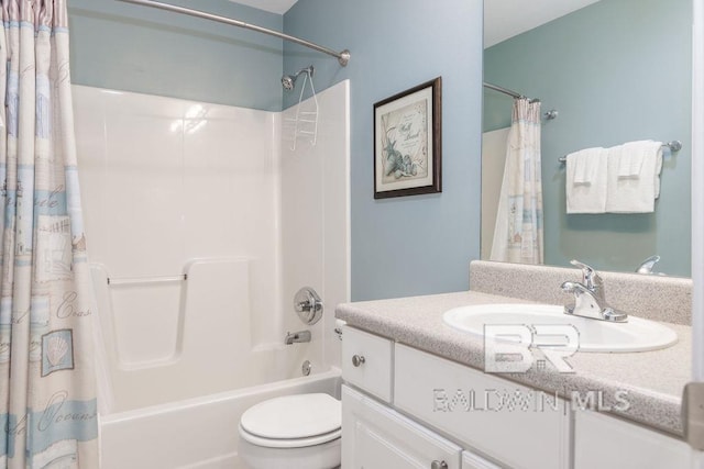 455 E Beach Blvd Unit 1505, Gulf Shores, AL 36542 - full bathroom with toilet, shower / bath combo, and vanity