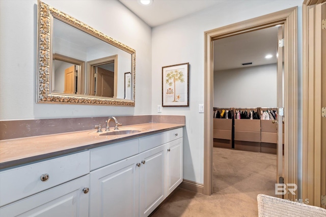 bathroom with vanity