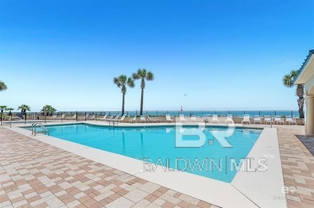 view of pool with a patio area