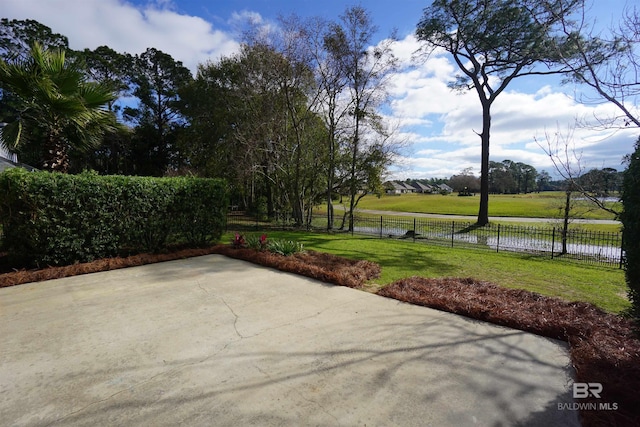 view of patio / terrace with a rural view