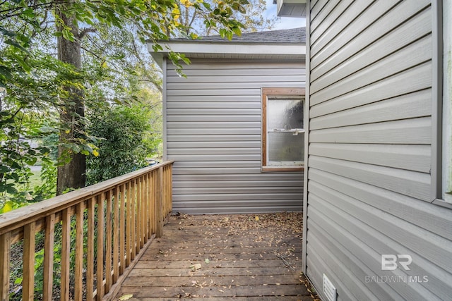 401 Gaston St, Mobile, AL 36603 - view of home's exterior with a deck and a shingled roof