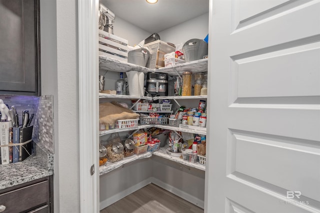 view of pantry