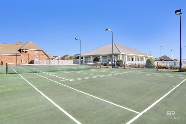 view of sport court