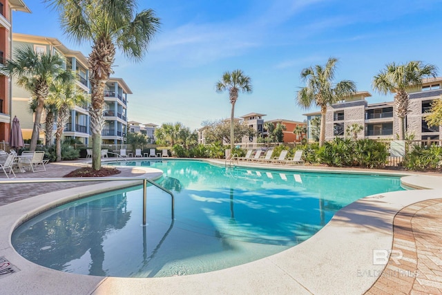 pool featuring a patio