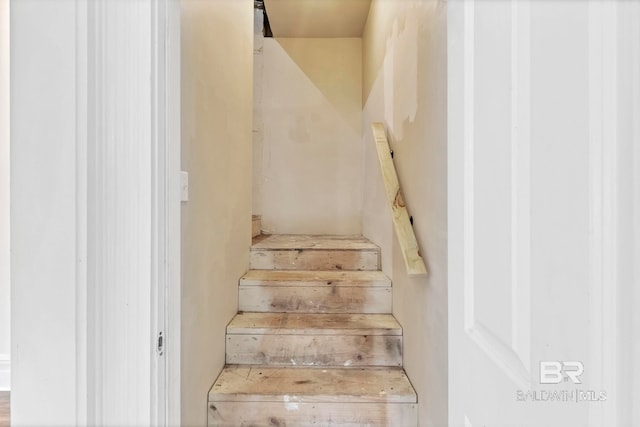 view of stairway
