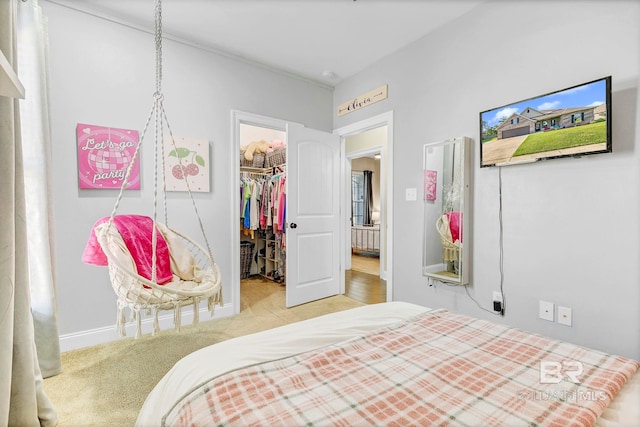 30635 Drayton Ct, Spanish Fort, AL 36527 - carpeted bedroom featuring a spacious closet, a closet, and baseboards