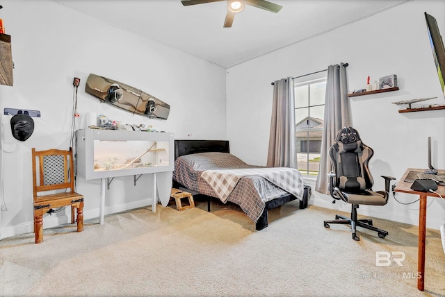 30635 Drayton Ct, Spanish Fort, AL 36527 - carpeted bedroom featuring baseboards and ceiling fan