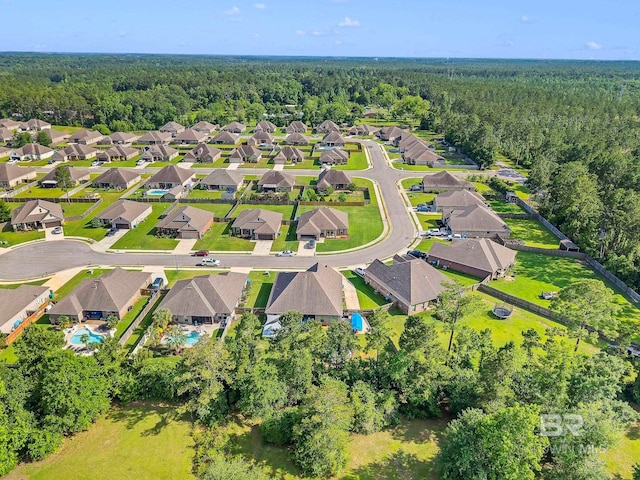 30635 Drayton Ct, Spanish Fort, AL 36527 - view of property location with a heavily wooded area and nearby suburban area