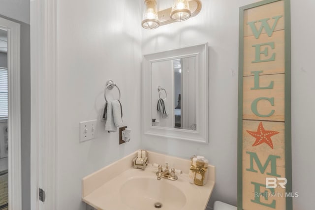 bathroom featuring vanity