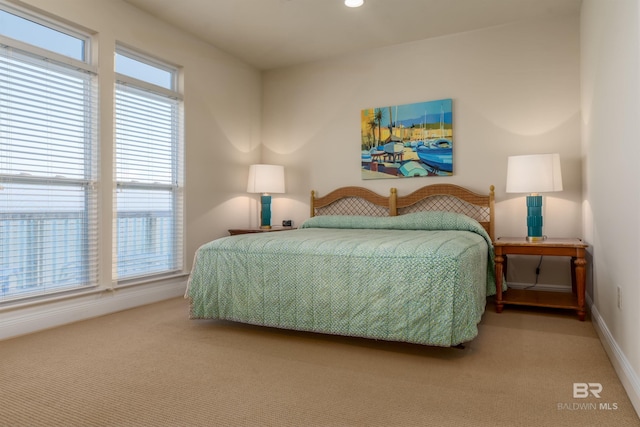 bedroom with carpet flooring